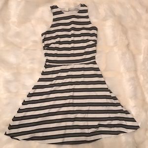 Striped skater dress